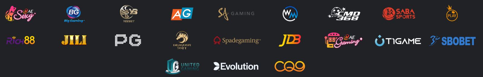 Đối tác với BJ888, Sv388, CMD, Sexy baccarat, United gaming, ICF, Jili, QC9, Fachai, JDP